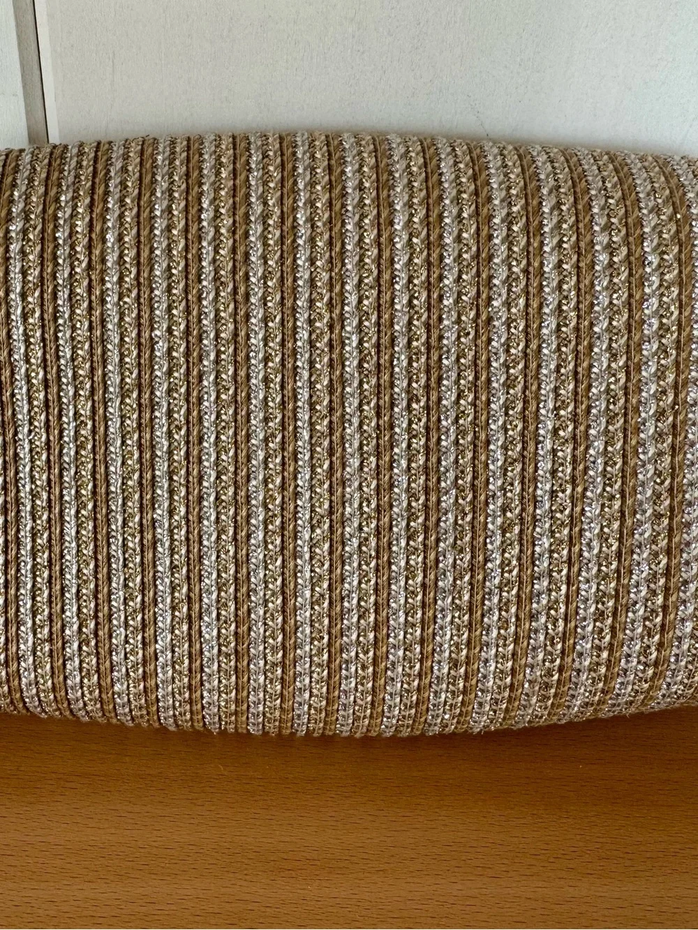 Eric Javits Elegant Metallic Gold Evening Clutch